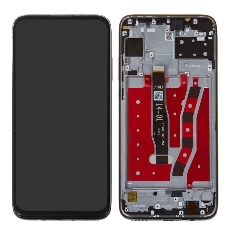 Дисплей для Huawei P20 Lite 2019 JNY-L21A JNY-LX1, Nova 5i, Nova 6 SE, Nova 7i с рамкой черный 22939 фото