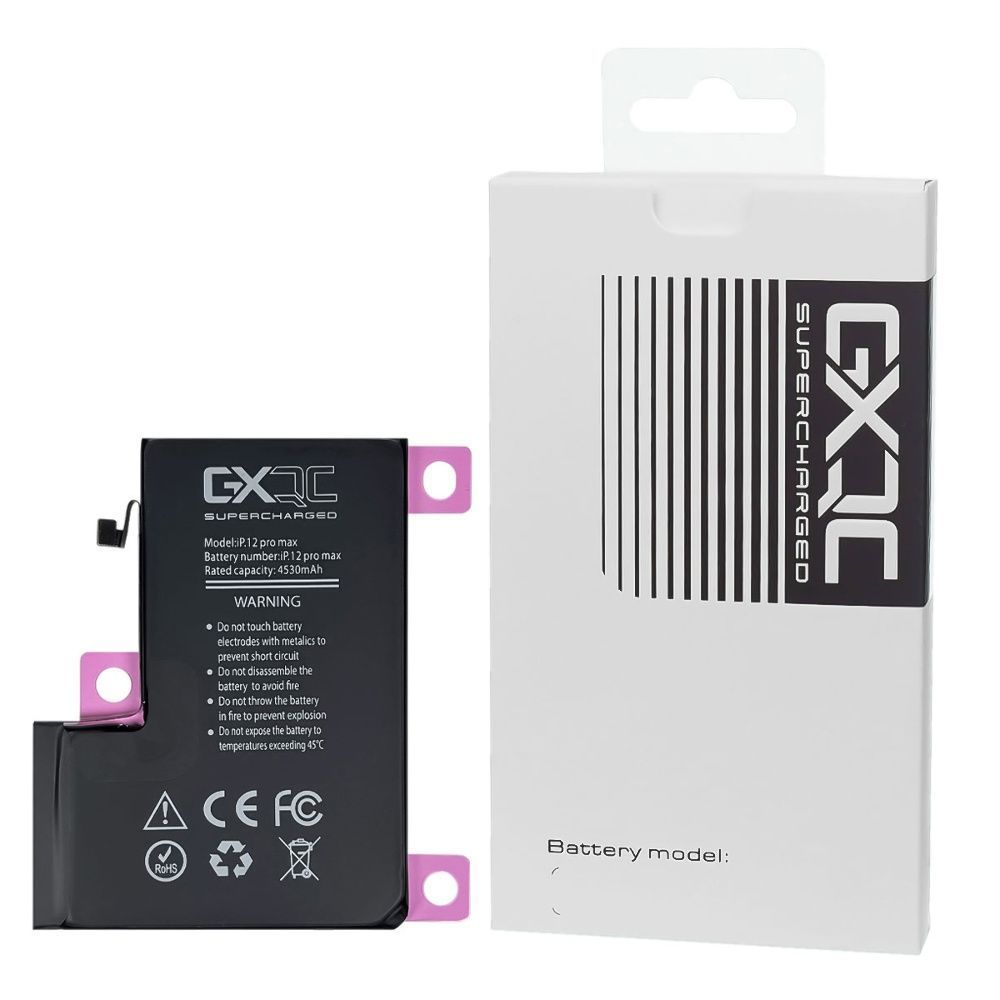 Акумулятор GXQC Supercharged для Apple iPhone 12 Pro Max посилений 4530 mAh 33048 фото