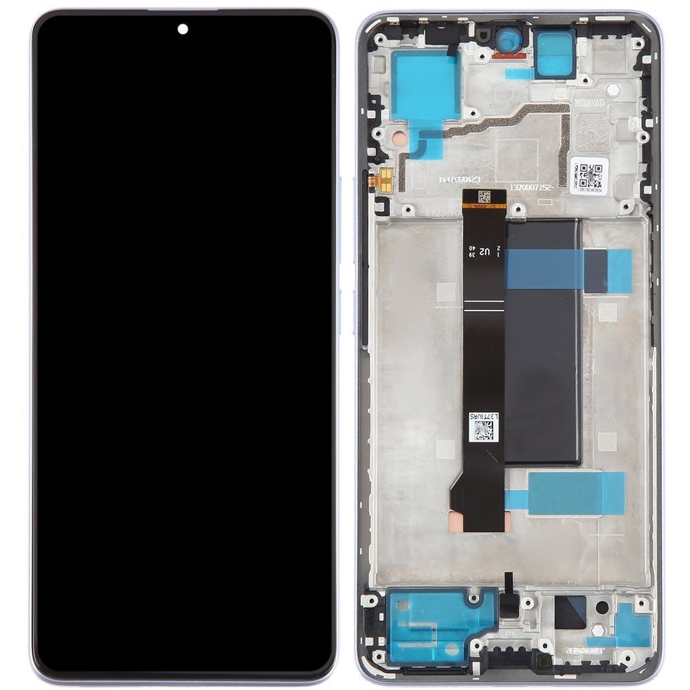 Дисплей для Xiaomi Redmi Note 13 Pro 5G 2312DRA50C, 2312CRAD3C, 2312DRA50G, 2312DRA50I, Poco X6 5G с рамкой фиолетовый TFT, без сканера пальца 30353 фото