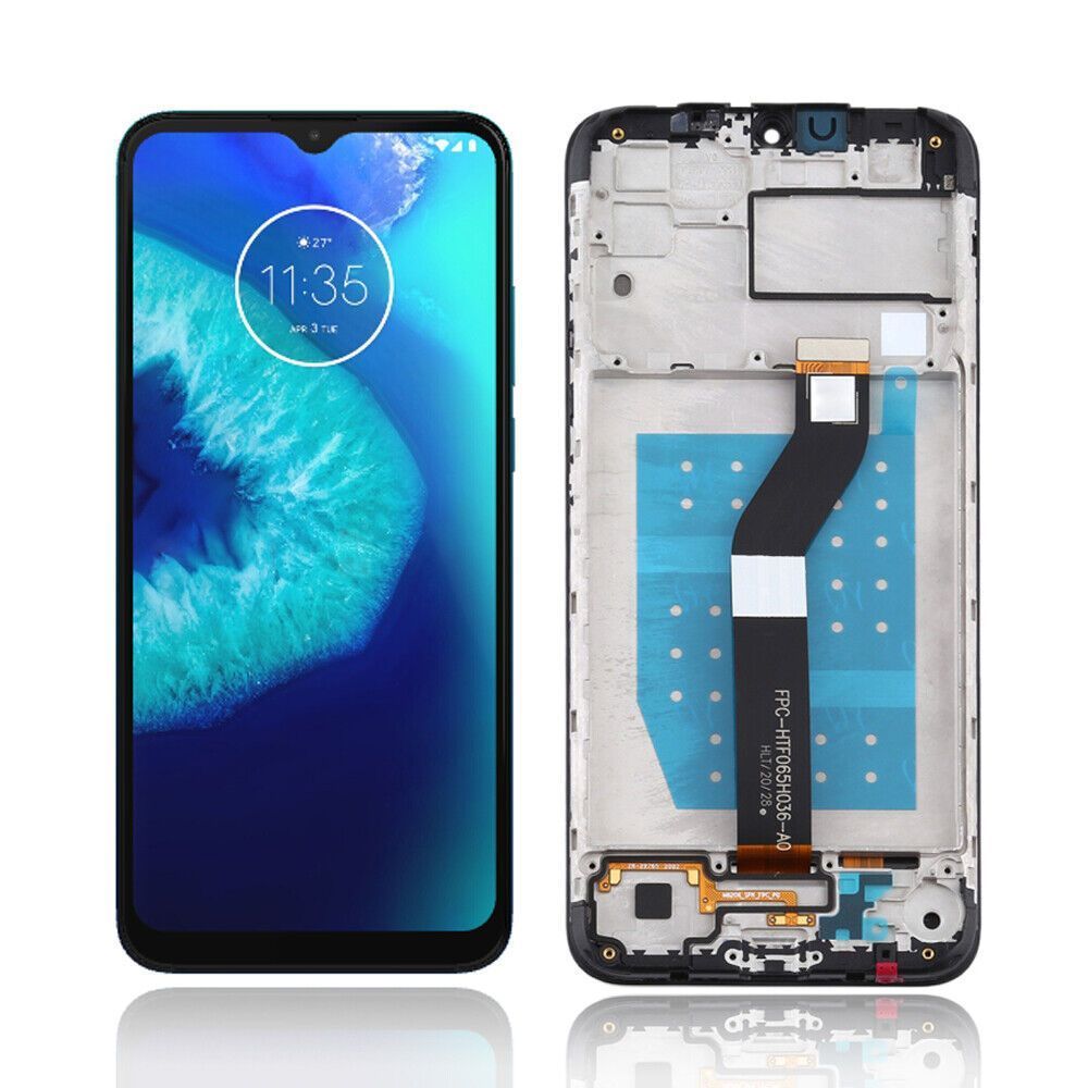 Дисплей для Motorola XT2055 Moto G8 Power Lite с рамкой черный 29102 фото