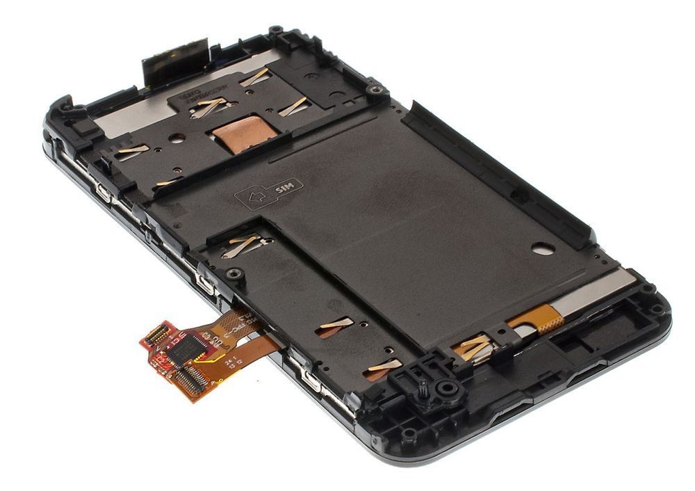 Дисплей для Nokia Lumia 620 с рамкой черный 01448 фото