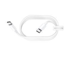 Кабель Borofone BX44 Type-C - Type-C 2м 5A 100W белый 25852 фото