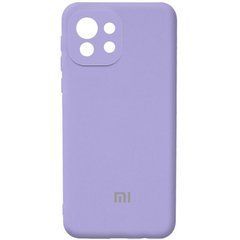 Чехол силиконовый Silicone Case для Xiaomi Mi 11 Lite Lilac Cream 23869 фото