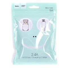 Кабель Hoco X13 Easy charged MicroUSB белый блистер 12268 фото
