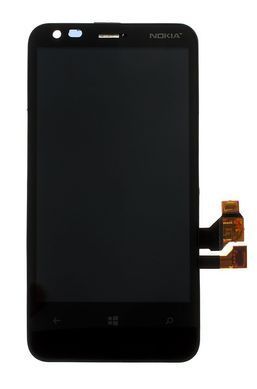 Дисплей для Nokia Lumia 620 с рамкой черный 01448 фото