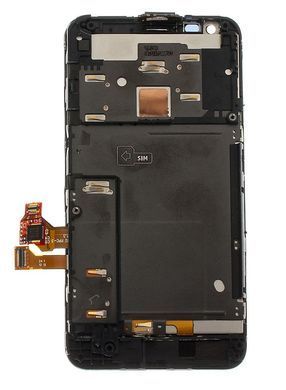 Дисплей для Nokia Lumia 620 с рамкой черный 01448 фото