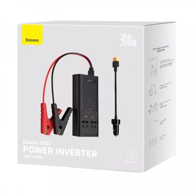 Автомобильный инвертор Baseus IGBT Power Inverter 300W (220V CN/EU) Black (CGNB010101) 26769 фото