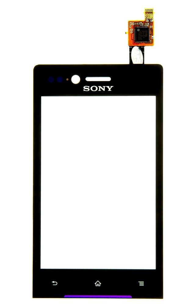 Сенсор (тачскрин) Sony ST23i Xperia Miro черный Оригинал Китай 00599 фото