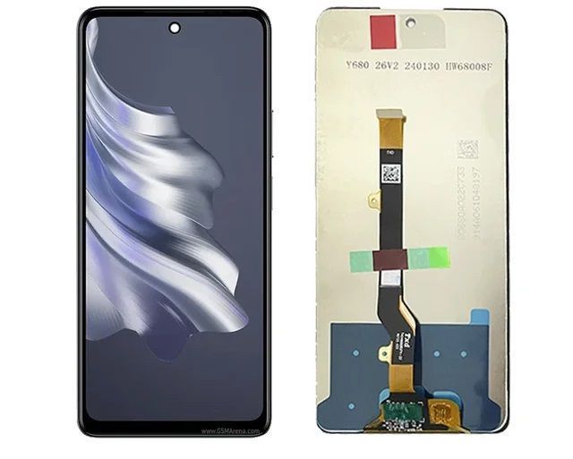 Дисплей для Tecno Spark 20 Pro KJ6 черный 29302 фото