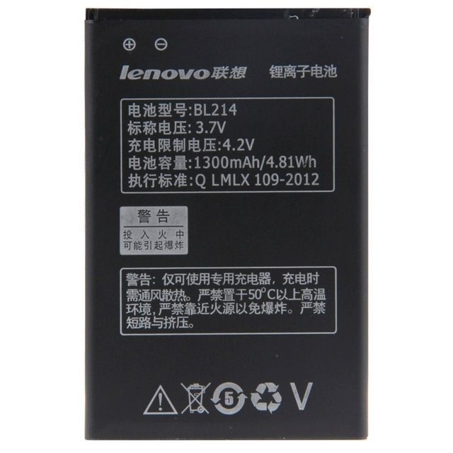 Аккумулятор Lenovo BL214 для Lenovo A208T, A218T, A238T, A269, A269i, A300T, A316, A316i, A318, A369i 1300mAh 03761 фото