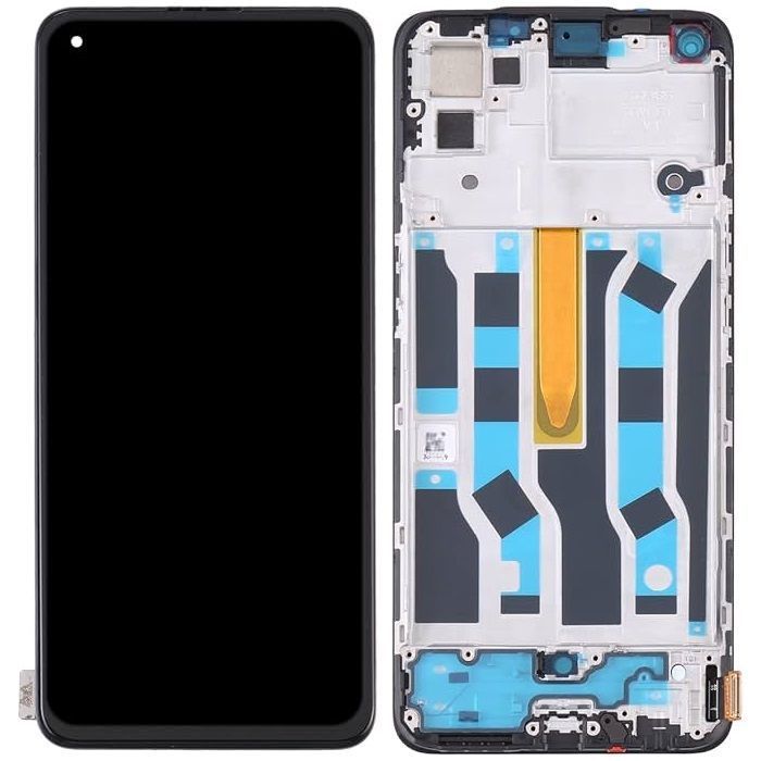 Дисплей для Oppo Reno 5 4G CPH2159 с рамкой черный OLED Хайкопия 33498 фото