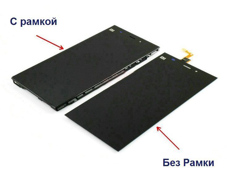 Дисплей для Xiaomi Mi3 с рамкой черный WCDMA 01098 фото