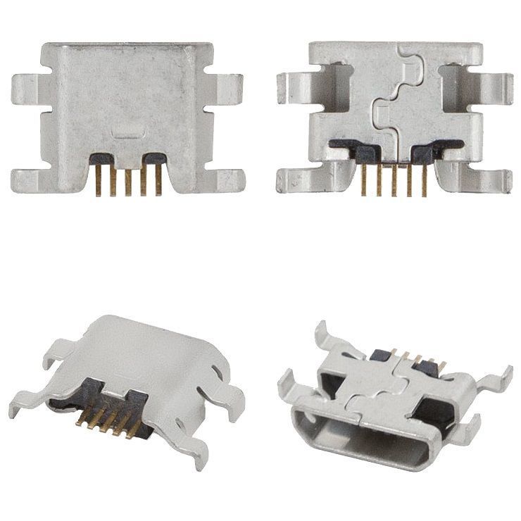 Розьєм зарядки (конектор) ZTE Blade A5 2019, A7 2019, A3 2020, A5 2020, A7 2020, A31 2021, A510, L2, L8, Micro-USB 31000 фото