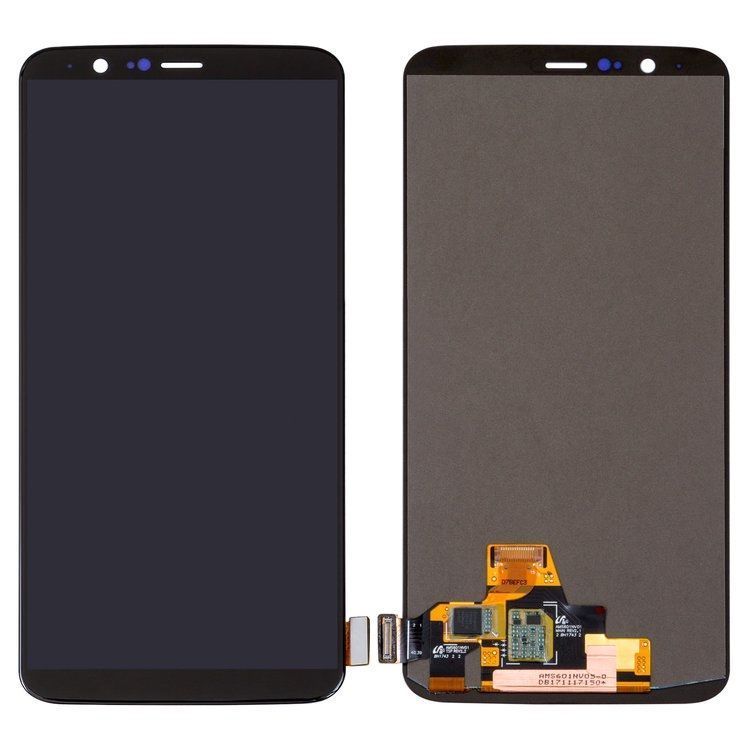 Дисплей для OnePlus 5T A5010 черный, OLED Хайкопия 11329 фото