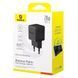 Сетевое зарядное устройство Baseus Palm Fast Charger 20W USB+Type-C (P10111608113-00) Black 32090 фото 2