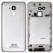 Задняя крышка Asus ZenFone 3 Max ZC520TL X008D серебристая 07811 фото