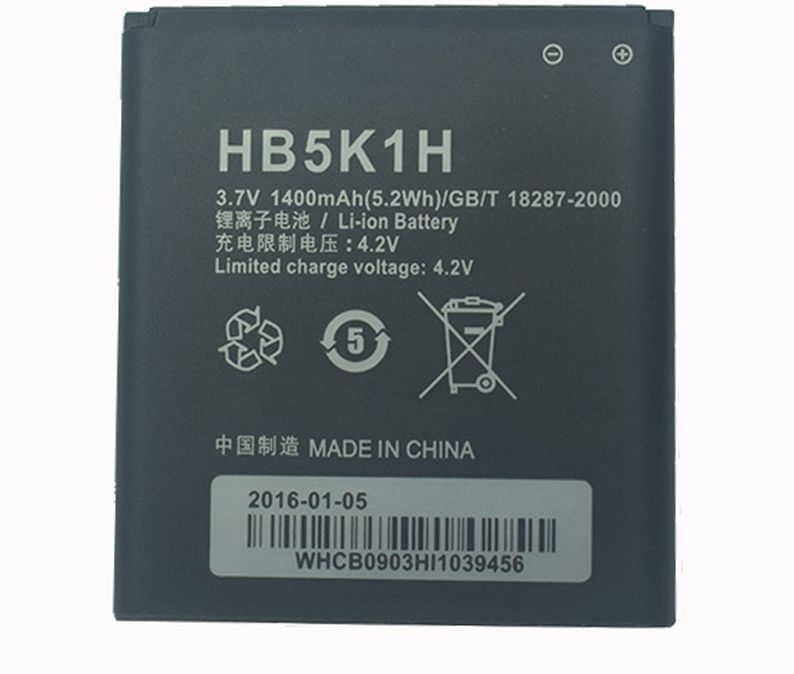 Акумулятор Huawei HB5K1H для Y200, Y201, U8650, U8651, U8652, U8655, U8665, U8850, M865 Ascend II 1250 mAh 03710 фото