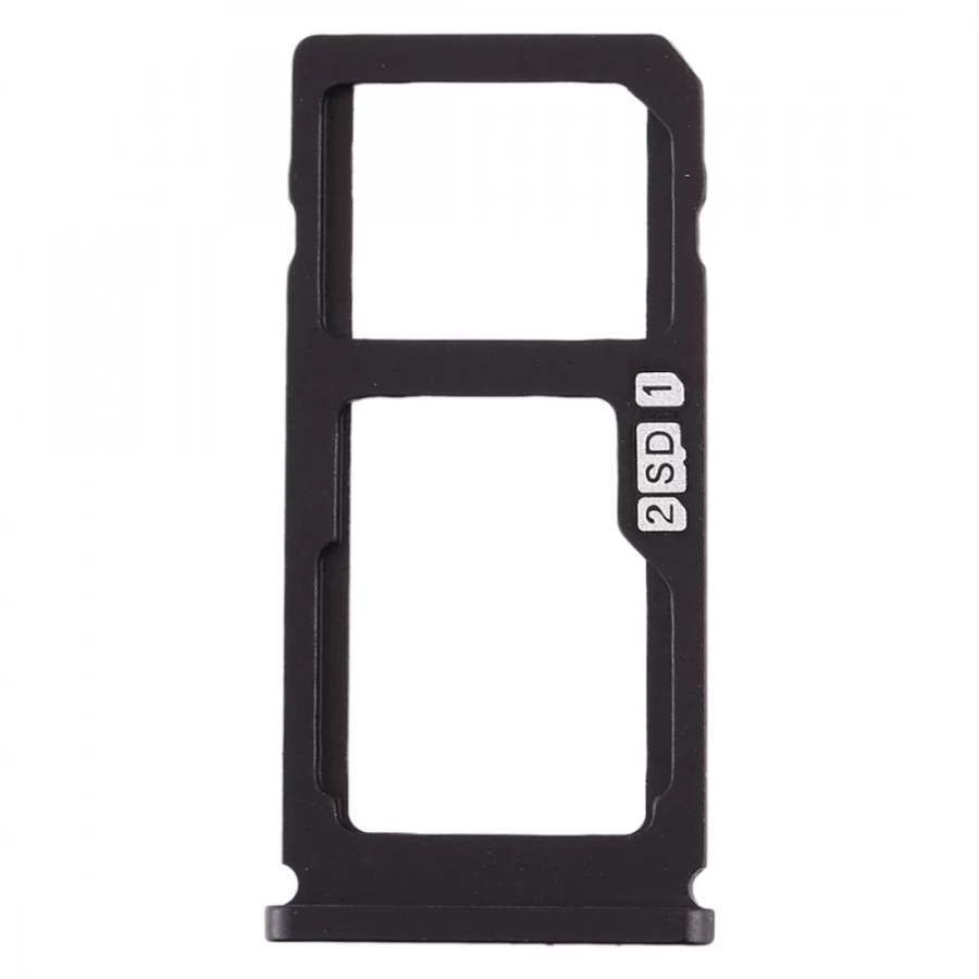 Держатель Sim-карты и карты памяти Nokia 8 Dual Sim TA-1004 черный, на две Sim-карты 18527 фото