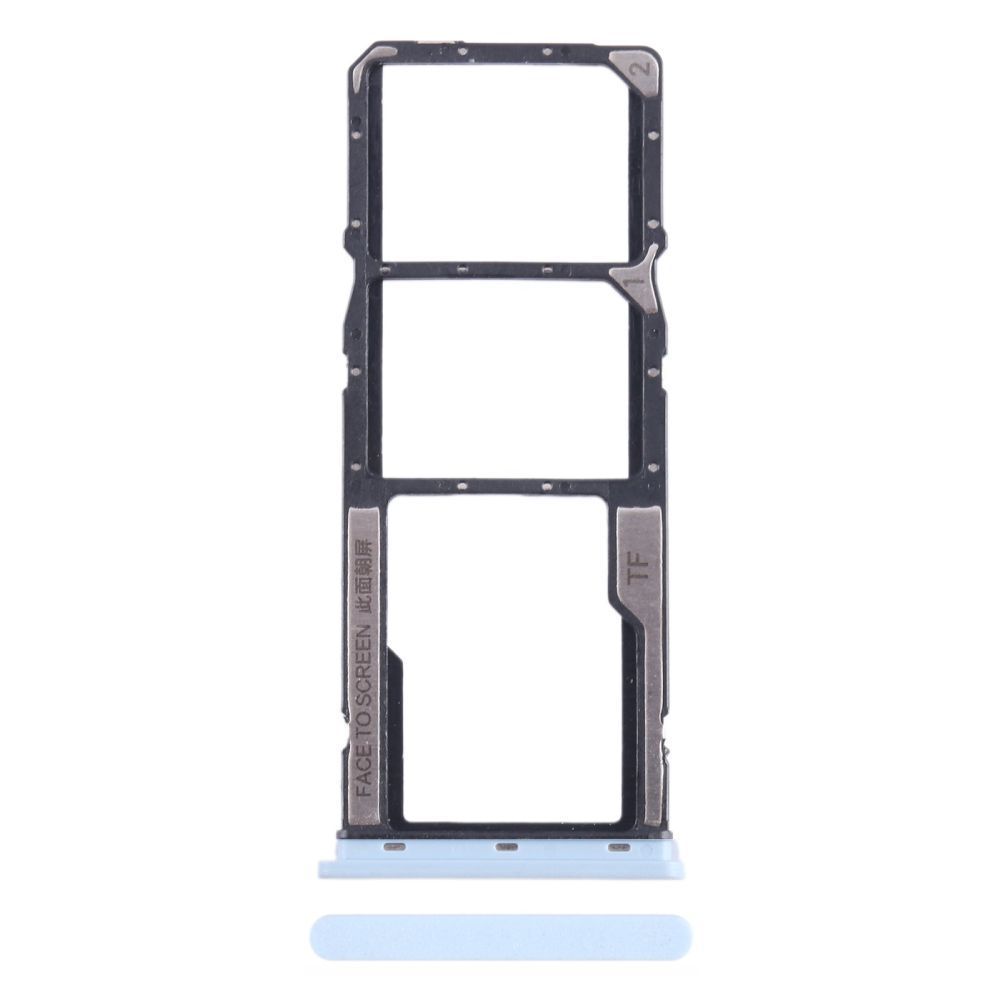 Держатель Sim-карты и карты памяти Xiaomi Redmi A2 23028RN4DG, 23026RN54G голубой, Aqua Blue, на две Sim-карты 33856 фото