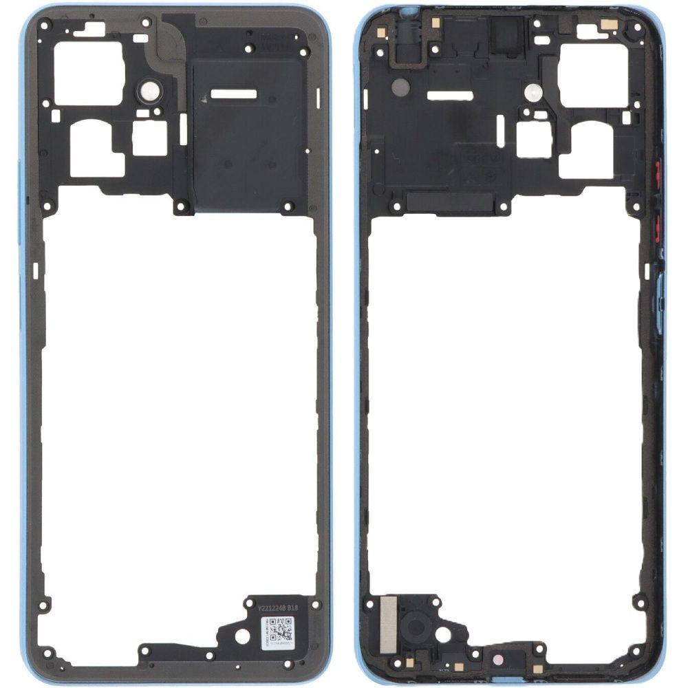 Рамка корпуса для Xiaomi Redmi Note 12 4G голубая 33802 фото