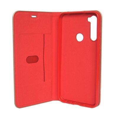 Чехол-книжка Florence TOP №2 Xiaomi Redmi Note 8T под кожу красный 19619 фото