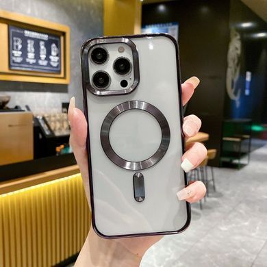 Чохол силікон Magnetic для Apple iPhone 15 Pro чорний 28143 фото