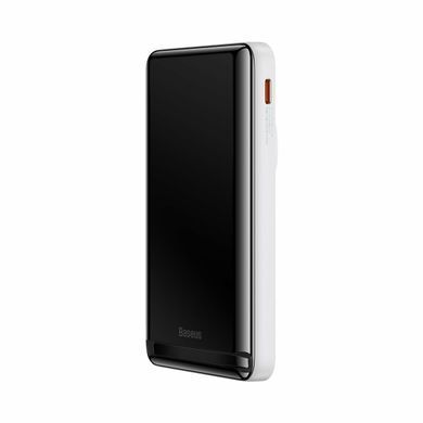 Внешний аккумулятор (Повербанк) Powerbank Baseus Magnetic Bracket Wireless Fast Charge 10000mAh 20W White (PPCX000202) 26838 фото