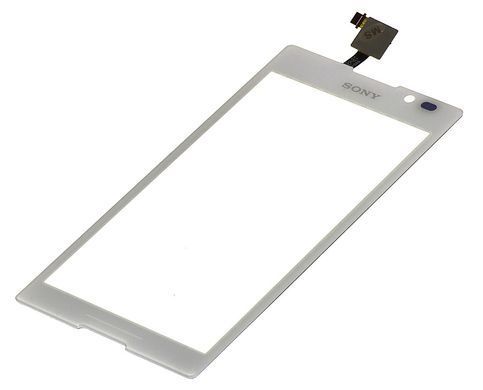 Сенсор (тачскрин) Sony C2305 (S39h) Xperia C белый 00499 фото