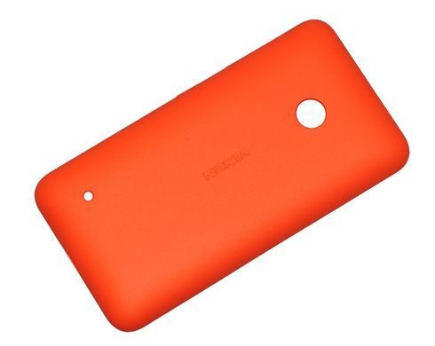 Задняя кришка для Microsoft (Nokia) Lumia 530 (RM-1017/RM-1019) оранжевая, Bright Orange 08648 фото