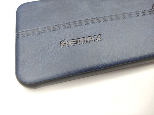 Чехол силиконовый Remax для Huawei Y6 2019, Y6 Prime 2019 кожа синий 22032 фото