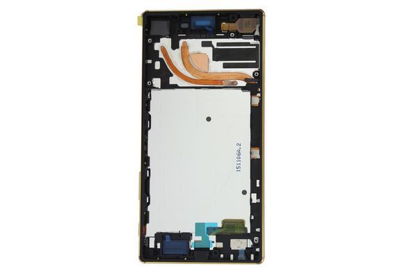 Дисплей Sony E6853 Xperia Z5+ Premium з рамкою золотистий Оригінал Китай 08984 фото
