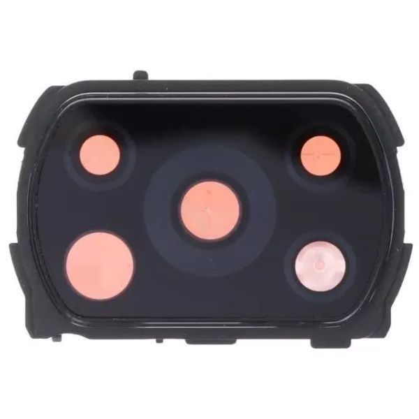 Скло камери для Xiaomi Poco X3, Poco X3 NFC, Poco X3 Pro з рамкою чорного кольору 29701 фото