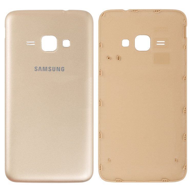 Задня кришка для Samsung J120H Galaxy J1 (2016) золотиста 11301 фото