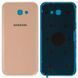 Задняя крышка для Samsung A720F Galaxy A7 (2017) розовая 07120 фото