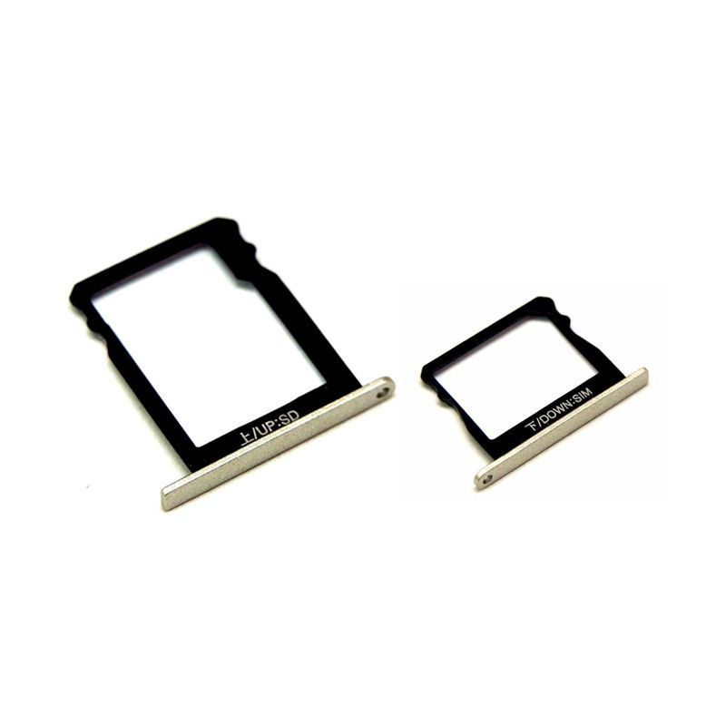 Держатель Sim-карты и карты памяти Huawei P8 (GRA-L09) золотистый, комплект 2 шт. 09166 фото
