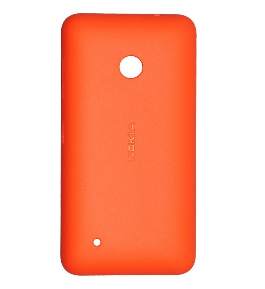 Задняя кришка для Microsoft (Nokia) Lumia 530 (RM-1017/RM-1019) оранжевая, Bright Orange 08648 фото