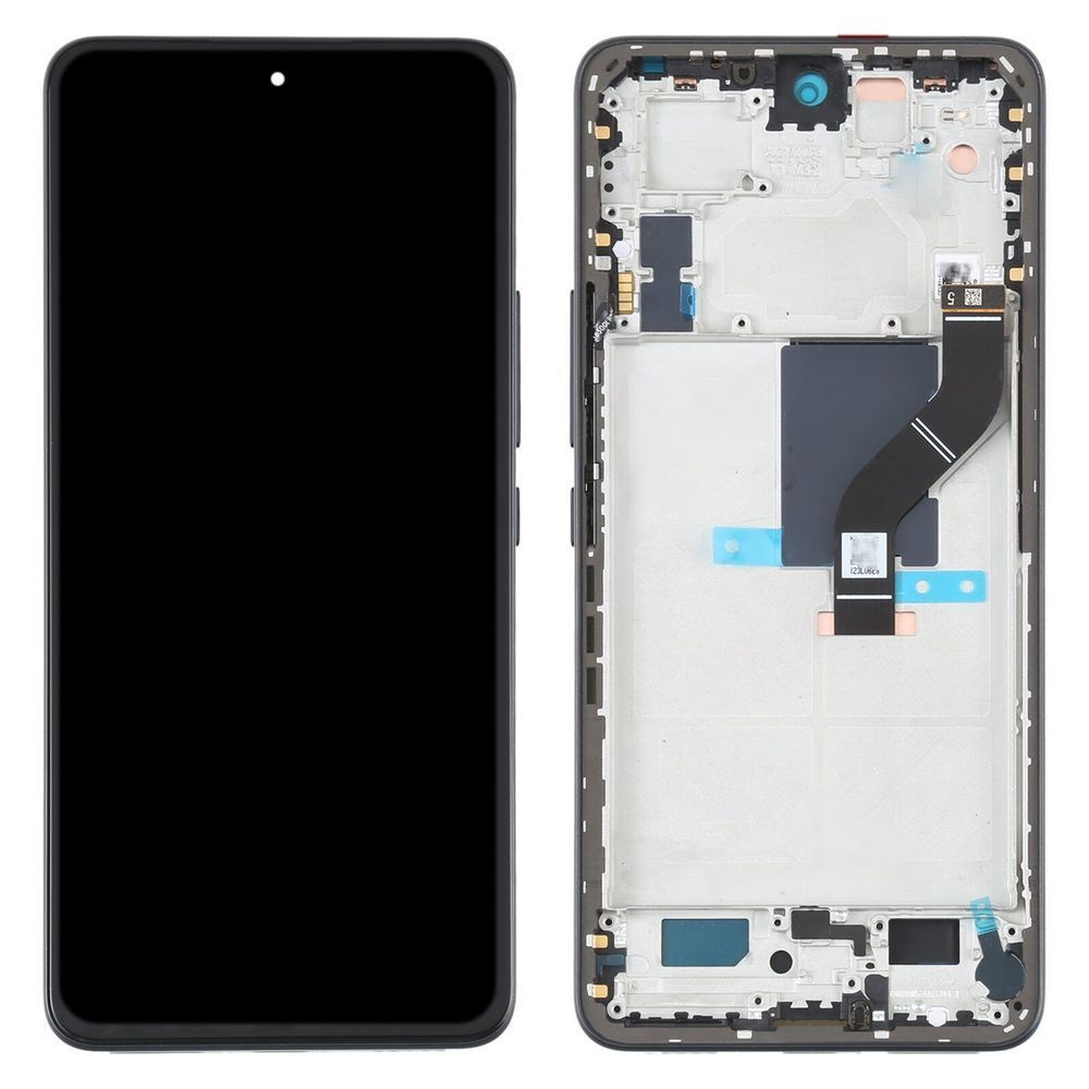 Дисплей для Xiaomi 12 Lite з рамкою чорний Amoled Оригінал Китай 27541 фото