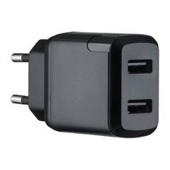 Мережевий зарядний пристрій Hoco N7 Speedy dual port 2USB чорний 32093 фото