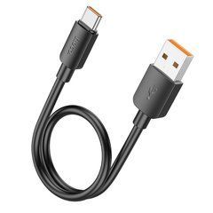 Кабель Hoco X96 Hyper Type-A - Type-C 0,25м QC 100W чорний 31331 фото