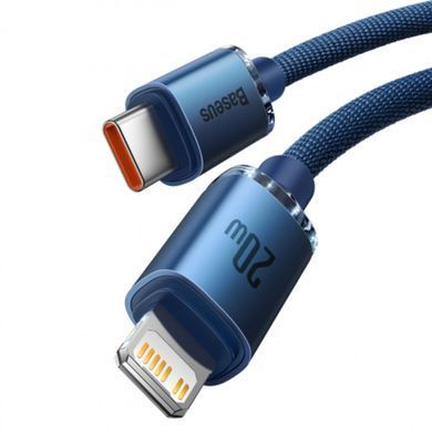 Кабель Baseus Crystal Shine Data Cable Type-C to Lightning 20W (1.2m) синий 27311 фото