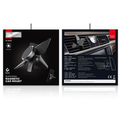 Автотримач Joyroom HL-ZS007 Fan Blade, магнітний, вент. решітка, білий 19750 фото