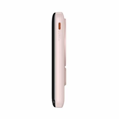 Внешний аккумулятор (Повербанк) Powerbank Baseus Magnetic Bracket Wireless Fast Charge 10000mAh 20W Pink (PPCX000204) 26839 фото