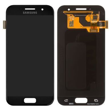 Дисплей для Samsung A320F Galaxy A3 2017 чорний (GH97-19732A) Оригінал 05933 фото
