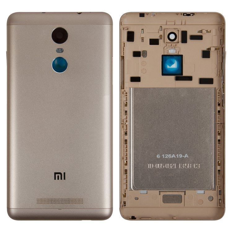 Задня кришка для Xiaomi Redmi Note 3 Pro SE золотиста 07292 фото