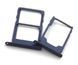 Держатель Sim-карты и карты памяти Nokia 3.1 Dual Sim, синий, на две Sim-карты, комплект 2 шт. 24425 фото