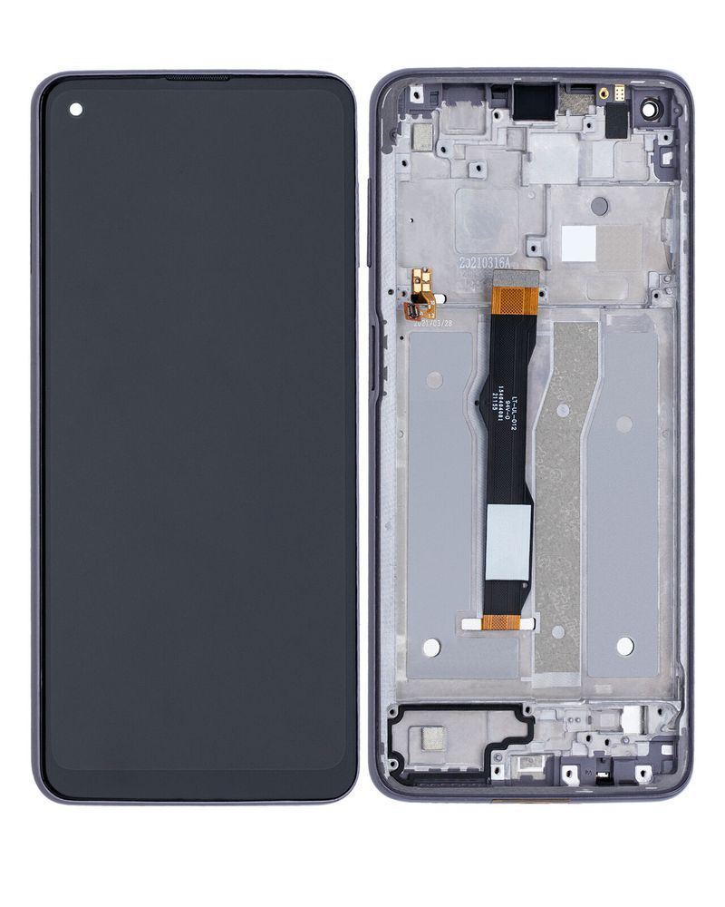 Дисплей для Motorola XT2117 Moto G Power 2021 с рамкой черный 29106 фото