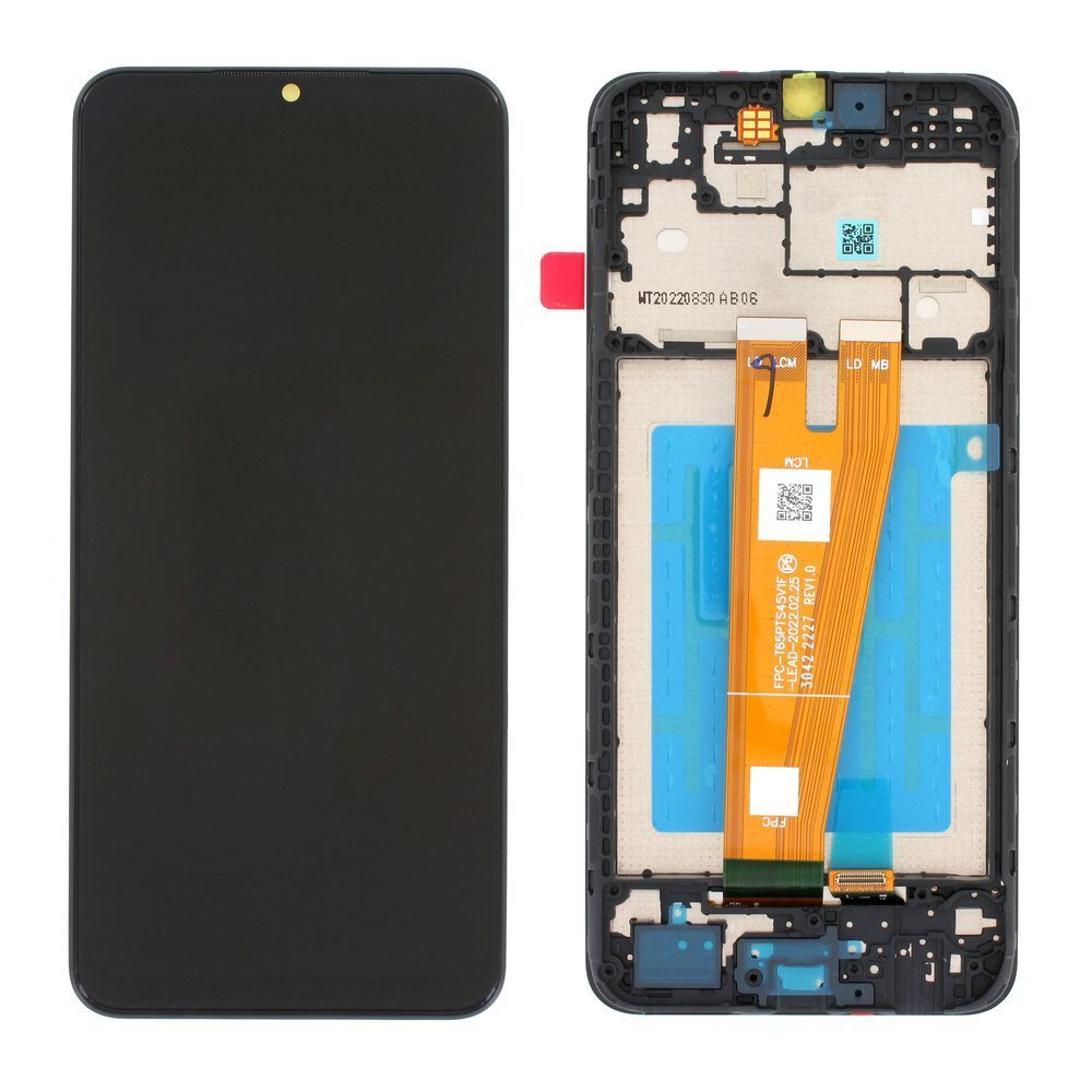Дисплей для Samsung A045 Galaxy A04 2022 з рамкою (GH81-22731A) чорний Оригінал 28299 фото
