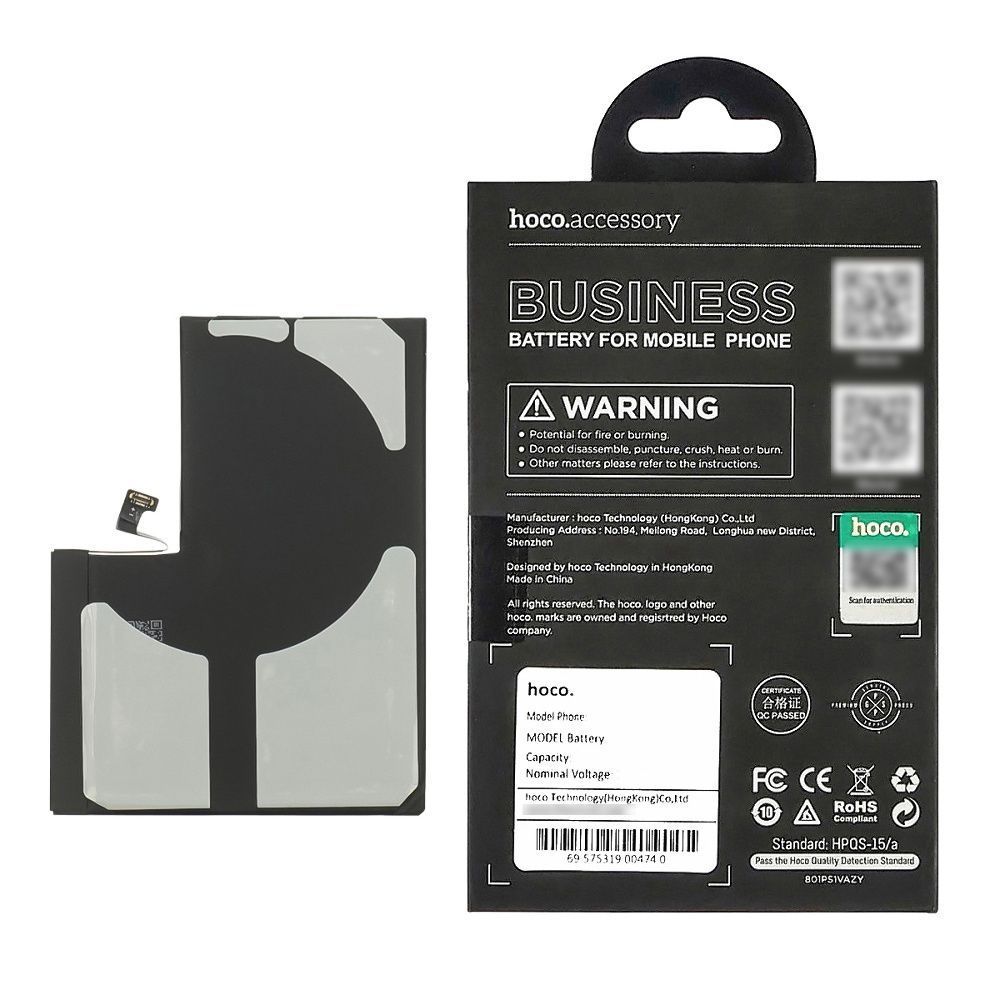 Акумулятор Hoco для Apple iPhone 13 Pro Max 4325mAh 33072 фото