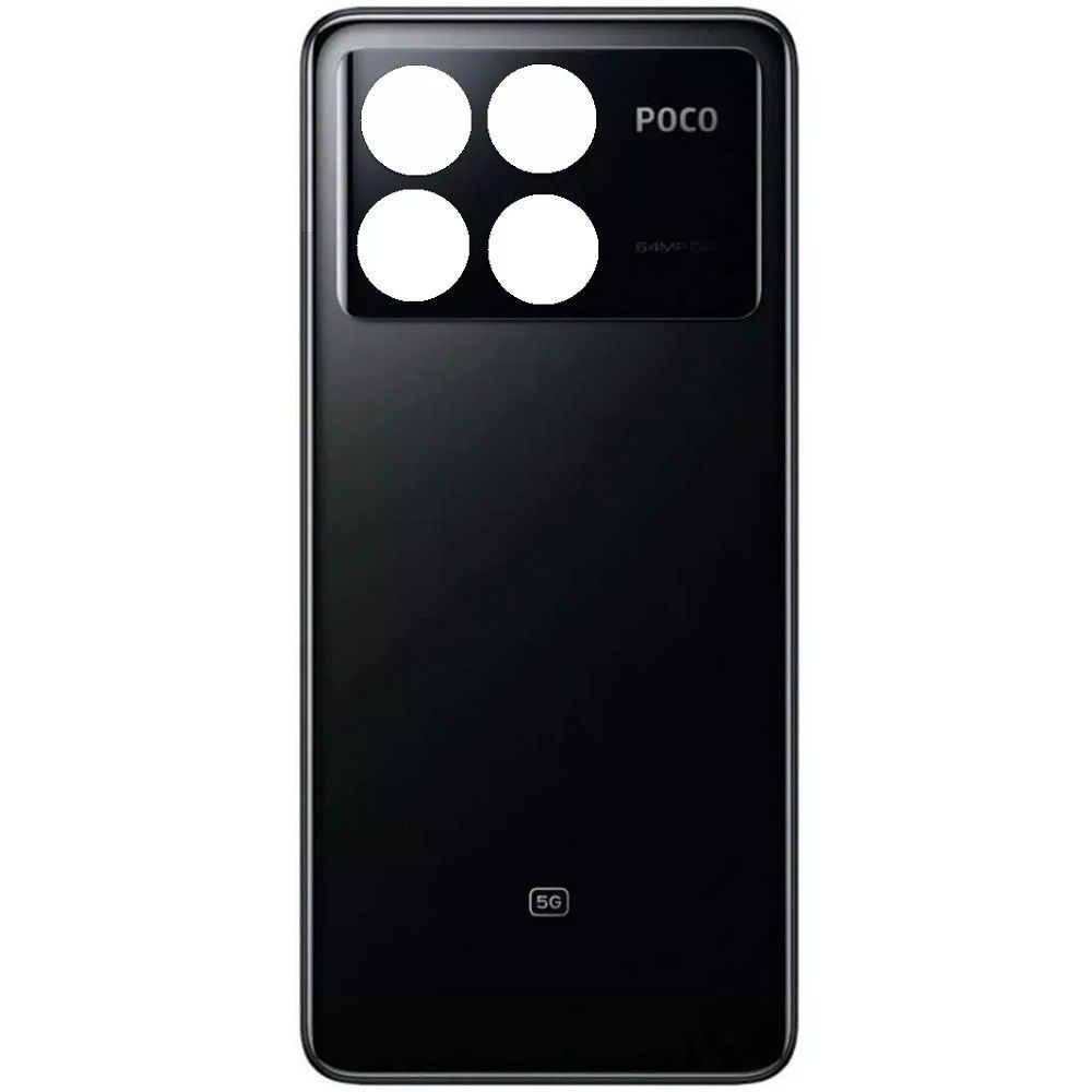 Задняя крышка для Xiaomi Poco X6 Pro 2311DRK48G, 2311DRK48I черная Оригинал Китай 32472 фото
