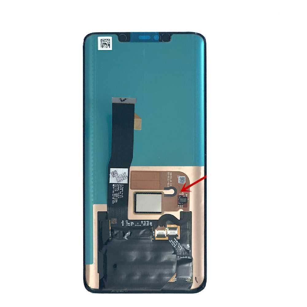 Дисплей для Huawei Mate 20 Pro LYA-L29 чорний, зі шлейфом сканера відбитка пальця, OLED 21438 фото